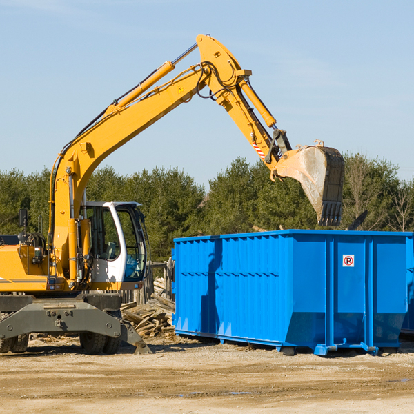 can i choose the location where the residential dumpster will be placed in Woodward Oklahoma